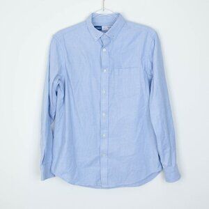 Old Navy‎ Mens Everyday Button Down Shirt Size S Regular Built In Flex Chambray